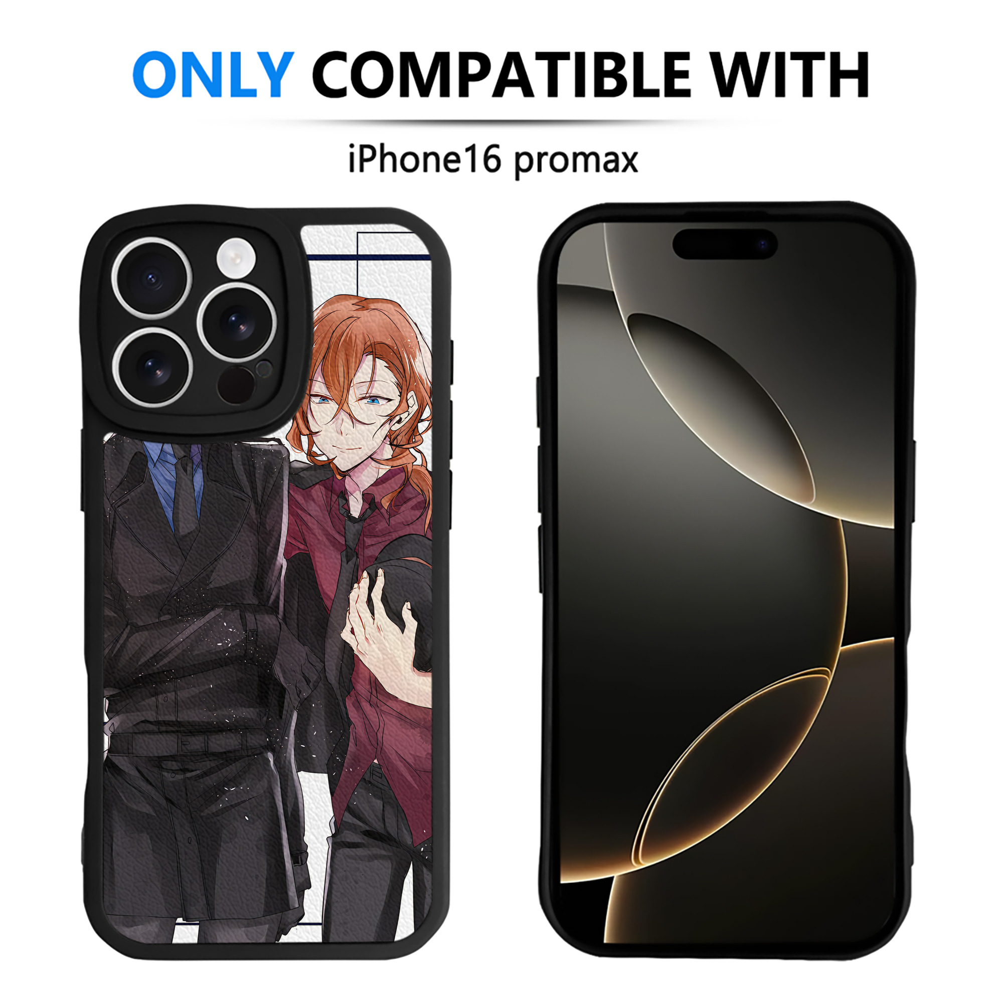 （画像用） 文豪ストレイドッグス Bungo Stray Dogs 【iPhone 16シリーズ対応】シリコンスマホケース（レザー調） 材質：シリコン